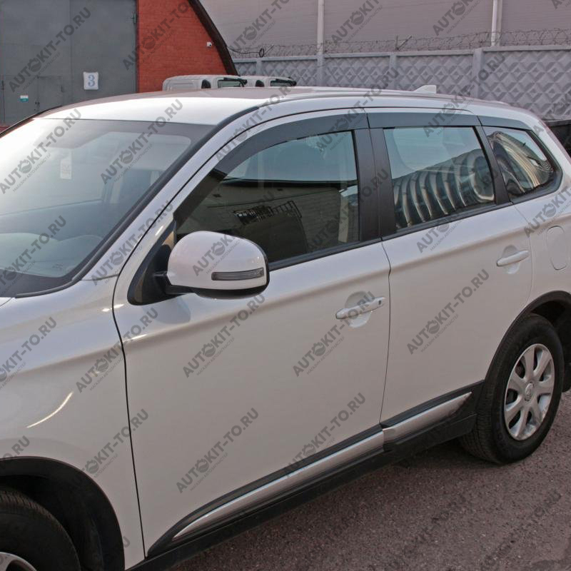 Дефлектор окон 2D, Mitsubishi - OUTLANDER 2012-2022, Комплект 6шт