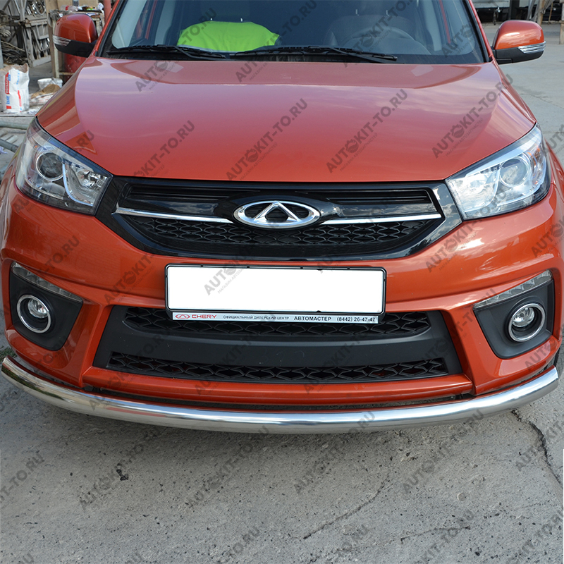 Защита переднего бампера CHERY Tiggo 3